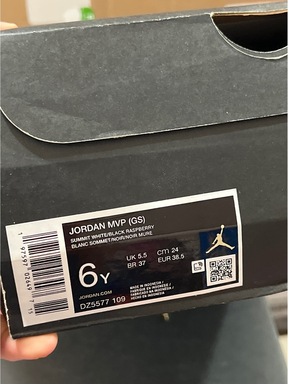 Air Jordan MVP Summit White Raspberry big kids sneakers new - Picture 7 of 8